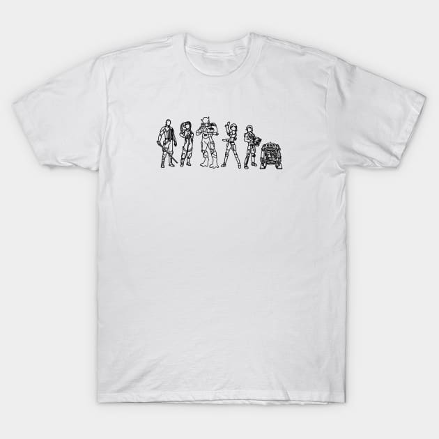 rebels space family T-Shirt by shopanniekat